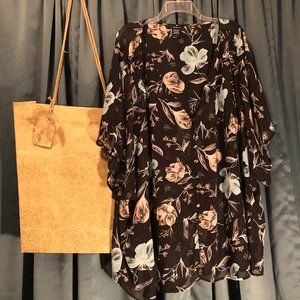 torrid Floral Chiffon Button Front Top (Torrid tub)